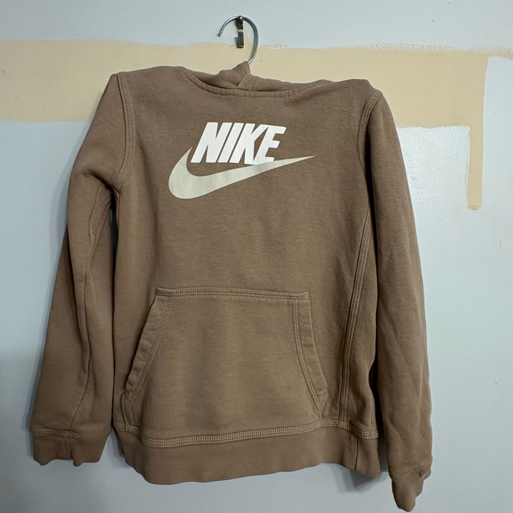 Nike Tan Hoodie with Logo